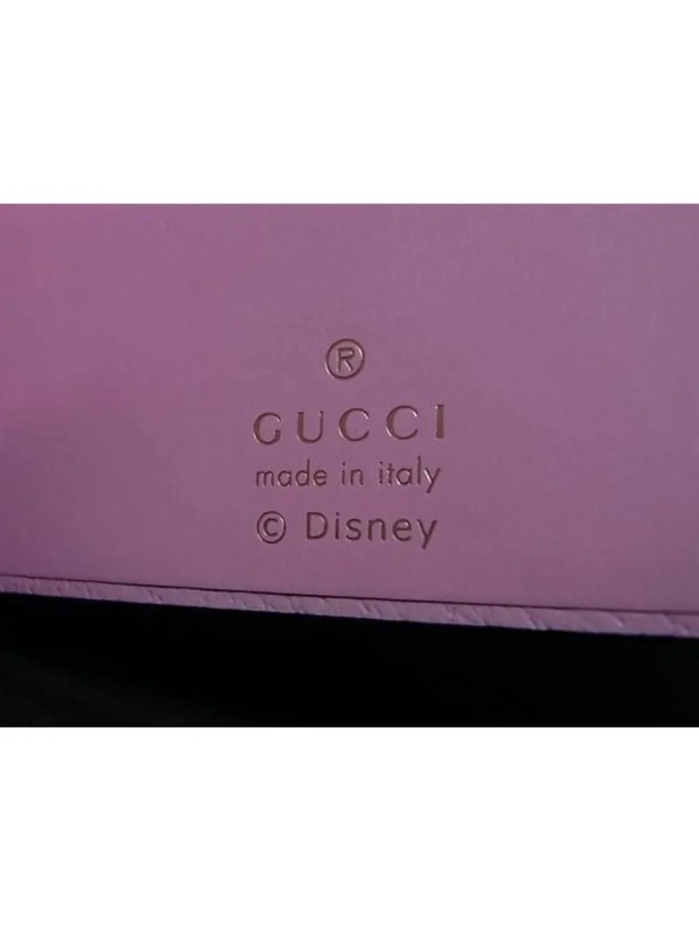 Gucci Disney Collaboration Daisy Duck GG Supreme Pattern Leather Notebook Brown